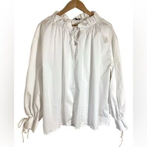 Harshman LA Audrey Popover Ruffle Blouse 2X
